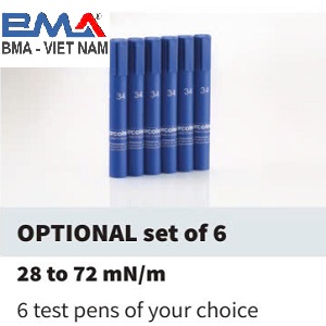 Bộ 6 cây bút đo sức căng bề mặt Arcotest Blue Acrotest 28-72 dyne